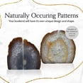 thumbnail image 6 of Agate Bookend, Geode Agate Bookend, Decorative Home Accessory, Crystal Bookend, Natural Stone Bookend, 7-9 lbs, 6 of 9