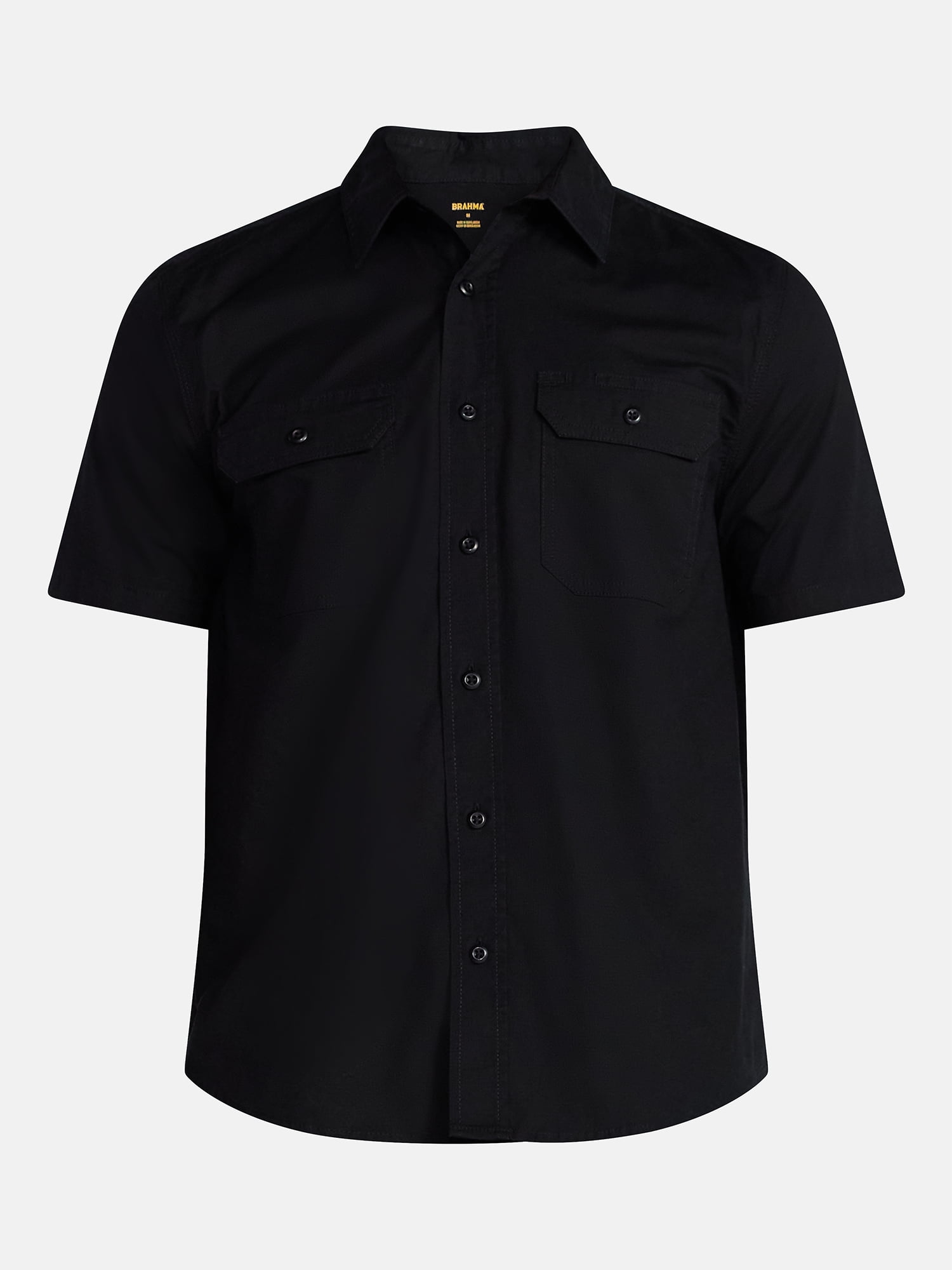 Brahma Men's Ripstop Shirt with Short Sleeves, Sizes S-3XL