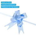 thumbnail image 4 of Uxcell 8" Pull Bows Gift Wrapping Pull Bow Heart Pattern Baskets Present Bows Knot Ribbon Light Blue 100 Pcs, 4 of 6