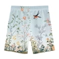 thumbnail image 4 of joogoo Summer Birds Floral Girls Lined Shorts Bike Dance Bottoms 6T, 4 of 7