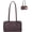 Small-chocolate Plum, variant on Nylon Bowler Bag for Women: Slouchy Lightweight with Loop