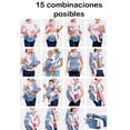 thumbnail image 3 of Cangurera Ergonómica 15 Posiciones 100% Algodón para Bebé Azul Marino, 3 of 6