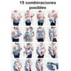 thumbnail image 4 of Cangurera Ergonómica 15 Posiciones 100% Algodón para Bebé Turquesa Flores, 4 of 5