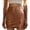 Brown, variant on TinyBloomm Women's Solid Color Leather Zipper Wrap Leather Skirt Full Bed Skirts, Size XXL