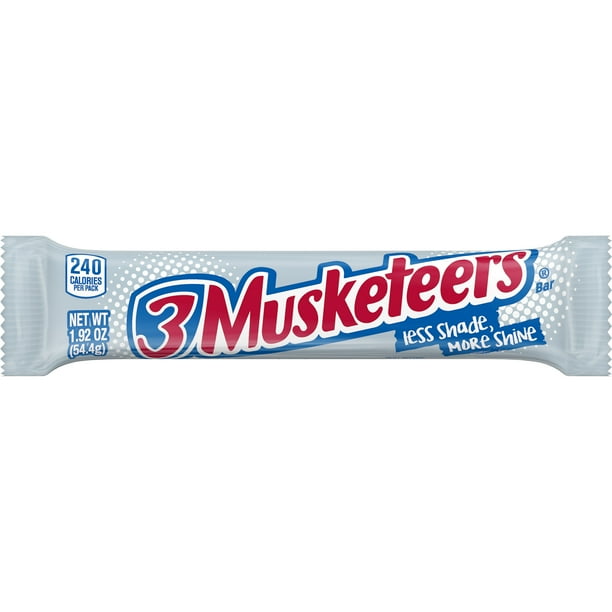 3 Musketeers Chocolate Candy Bar Single Size, 1.92 Ounce