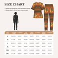 thumbnail image 5 of Womens Pajamas Set Loungewear Short Sleeve Top Pants Soft Sleepwear Pjs Sets, Indian Traditional Elephant Ethnic, 5 of 6