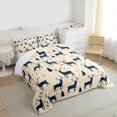 thumbnail image 3 of Manfei Merry Xmas Moose Bedding Comforter Set, Christmas Tree Twin Comforter Sets, Happy New Year Bedding Set, Super Cozy Room Decor, Reversible 2 Pieces, 3 of 8