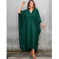 thumbnail image 5 of Bsubsaech Women Plus Size Kaftan Swimsuit Cover Up Long Maxi Dress Casual Loose Caftan Summer Beach Dress, 5 of 7
