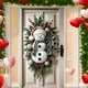 thumbnail image 1 of Hogar y cocina, Decoración del hogar, Decoración navideña, Marco de puerta navideño de 180 x 90 cm, Decoración navideña para fiestas, Pegatinas para puerta, Escena, Tela colgante, Cubierta de puerta d, 1 of 6