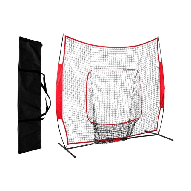 red de beisbol,Red de béisbol Red de lanzamiento de béisbol Red de práctica,Práctica de béisbol y sóftbol Golpear Red de lanzamiento,Strike Zone - Bolsa de transporte con marco de arco Zulema red de beisbol