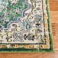 thumbnail image 4 of SAFAVIEH Madison Joandra Vintage Floral Area Rug, Green/Turquoise, 3' x 3' Square, 4 of 8