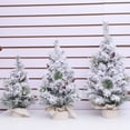 thumbnail image 4 of Árbol de Navidad con nieve flocada, decoración navideña, decoración para el hogar, ventana, escritorio, mostrador, adornos de regalo navideño, 4 of 6