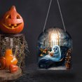 thumbnail image 4 of Decoraciones de Halloween, adornos de Halloween, regalos de Halloween, serie fantasma de Halloween, artesanías acrílicas, adornos decorativos, decoraciones acrílicas planas, colgantes de acrílico, 4 of 5