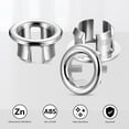 thumbnail image 3 of maskred Gloss And Bright Easy Installation Premium Bath Sink Overflow Ring Easy To Install Round Overflow, 3 of 6