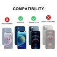 thumbnail image 2 of Compatible con funda tipo cartera para iPhone 12, funda de piel con ranuras para tarjetas de crédito, función atril, funda protectora con cierre magnético para iPhone 12/12 Pro 6.1, 2 of 5