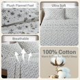 thumbnail image 3 of Sábanas de franela Sleep Philosophy True North Cal King Black, 3 of 9