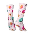 thumbnail image 5 of Uemuo Donut Pattern Women's Crew Socks, Soft Durable Breathable Moisture-Wicking with Odor Control Cotton socks, 5 of 9