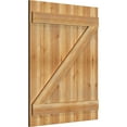 thumbnail image 2 of 32 1/4"W x 39"H TimberCraft Six 5 3/8" Boards Joined Board-n-Batten Shutters w/Z-Bar, Rough Sawn Western Red Cedar (Per Pair), 2 of 13