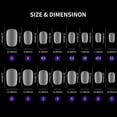 thumbnail image 1 of 420PCS Soft Gel Tips Full Cover Frosted False Nail Tips Press On Fake Nails for Soak Off Nail Extensions Nail Art Tool, 1 of 5