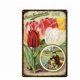 thumbnail image 1 of Retro Flower Tin Sign Tulip Metal Sign Decor Funny Wall Decor for Farm Home Cafes Office Store Pubs Club Plaque Tin Sign 8x12inch, 1 of 5