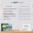 thumbnail image 4 of THREAD SPREAD 100% Organic Cotton Full Size Sheets - Percale Weave Cotton Sheets (4 PC, Brown), Soft Cooling Luxury Hotel Sheet Set, 4 of 7