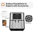 thumbnail image 3 of Joyoung JY-570 5.8 Quart Stainless Steel Multi Tasker Detachable Double Basket Air Fryer with LED Touchscreen and 8 Built In Smart Programs, Black, 3 of 9