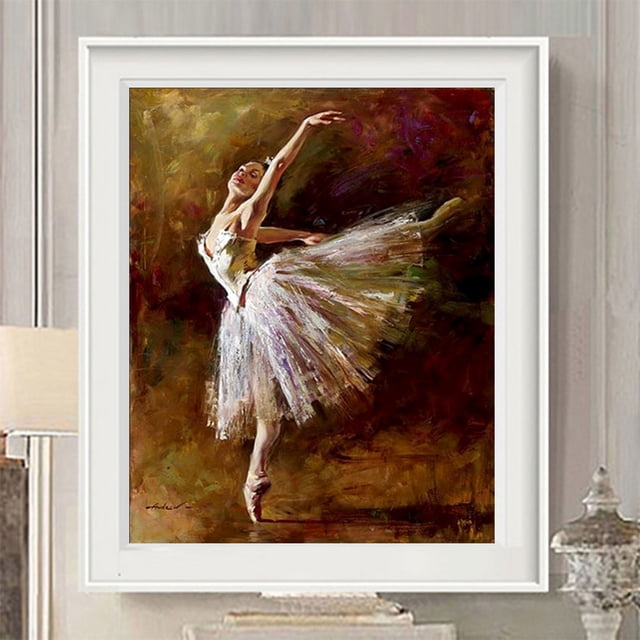 Cuadros Decorativos Bailarina de ballet diamante pintura bordado DIY punto de cruz decoración del hogar 5D Ndcxsfigh Nuevos Originales