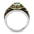 thumbnail image 5 of ETERNAL SPARKLES Men's USA Air Force Military Patriotic Ring Blue Stone - Two-Tone, 5 of 7