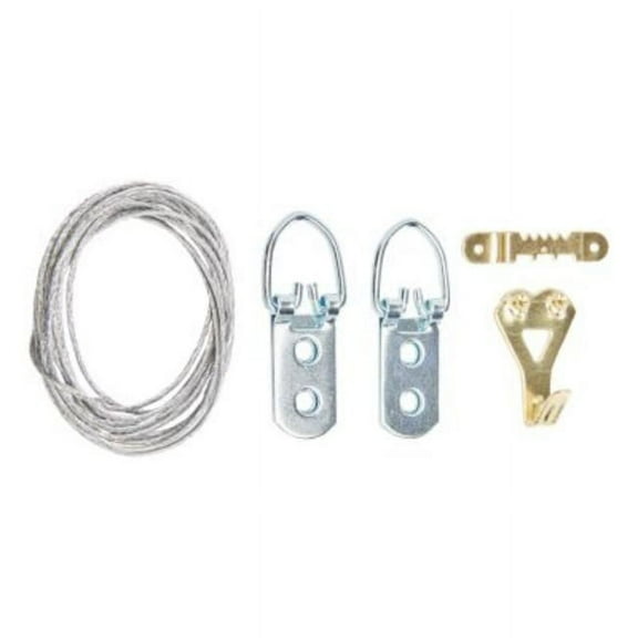 National Hardware - KB2547 Picture Hanging Kit with 50 lb. Weight Capacity - Brass