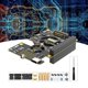 thumbnail image 5 of Para 5 PCIe A M.2 NVMe SSD HAT 3 en 1 con Ventilador Doble Gen2 Gen3 para SSD NVMe M.2 M-Key 2230 2242 2260 2280, 5 of 6