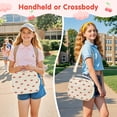 thumbnail image 5 of Inosoo Red Cherry Corduroy Lunch Bag - Handheld or Shoulder Carry Insulated Lunch Box, 5 of 13