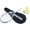 Arctic Blue-White 1pc(Free Bag&Balls), variant on SALYWEE Professional Carbon Fiber Tennis Racket, 265±5g Lightweight Pre-Strung Racquet, Aerospace-Grade Frame, Hexagon Honeycomb Tech, Free Carrying Bag, Perfect Tennis Gift Idea