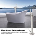 thumbnail image 6 of Flroha Floor Mount Bathtub Faucet | Freestanding Tub Filler Standing | Floor Mount Tub Filler, Shower Mixer Taps, High Flow Single Handle Durable Brass Construction, 6 of 9