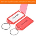 thumbnail image 4 of Plastic Key Tag, 80 Pack Key Identifiers with Split Ring Labels Window 58x28mm, 8 Assorted Colors, 4 of 6