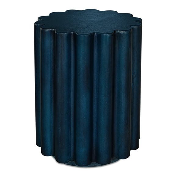 Moe's Home Collection Taffy Stone Accent Table Blue Color