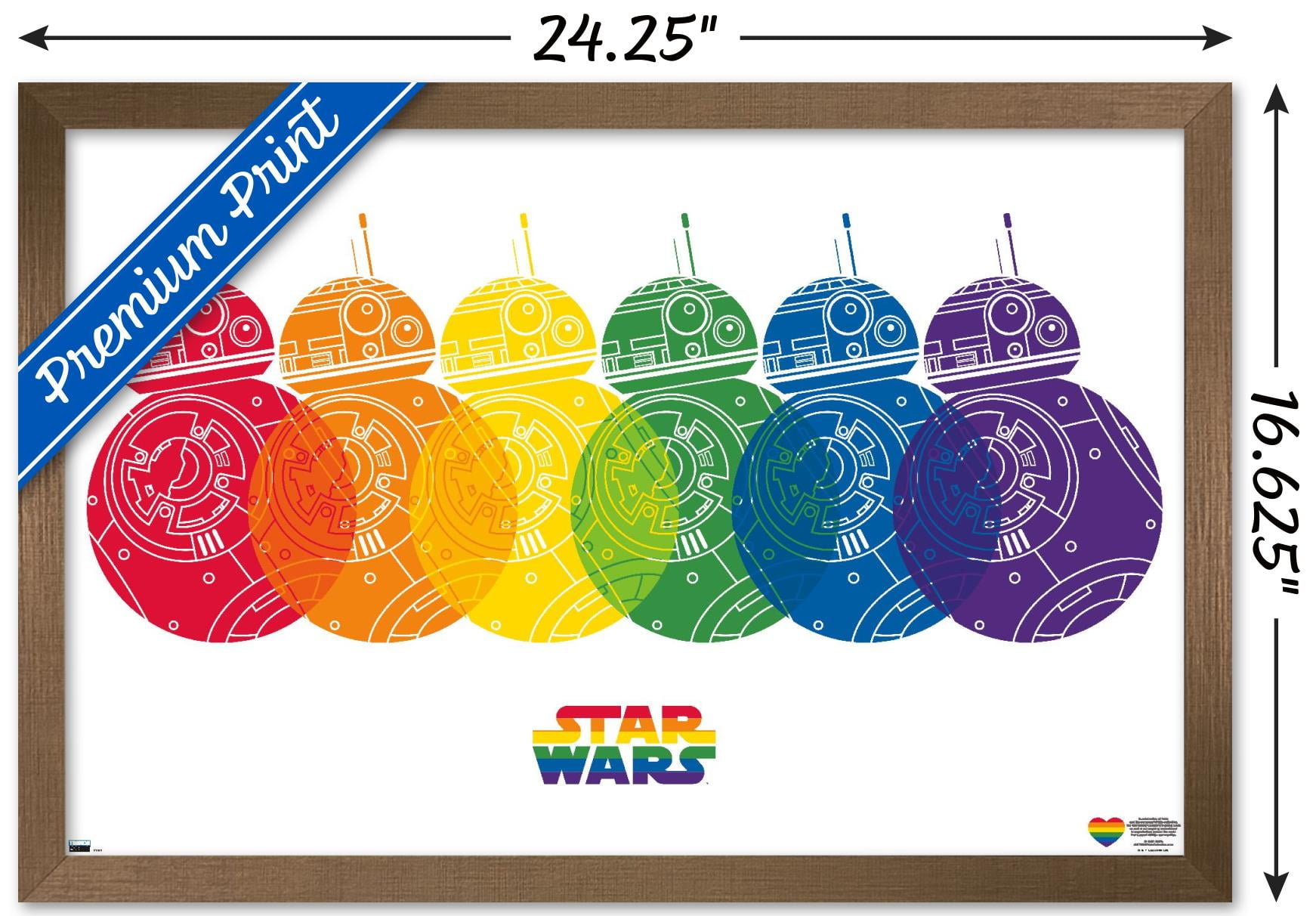 Star Wars: Saga - BB-8 Pride Wall Poster, 22.375