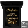 thumbnail image 2 of Shea Moisture African Black Soap Facial Wipes, 30 Wipes, 2 of 6