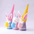 thumbnail image 3 of Conejito de Pascua de peluche con huevo de Pascua, 3 piezas de gnomos de conejito de Pascua, peluche de gnomos de Pascua, decoración navideña de conejito de Pascua para decorar decoración, 3 of 5
