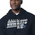 thumbnail image 3 of Men's Starter Navy Dallas Cowboys Logo Push Graphic Hoodie, 3 of 3
