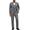 Light Heather Grey, variant on Men's 3 Piece Slim Fit Suit Set Classic One Button Blazer Suit Vest Dress Pants Formal Suits for Wedding Dinner Prom Graduation Party Business