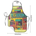 thumbnail image 5 of XMXY Chef Aprons with Pockets for Women Men, Pixel Robot Store Waterproof Cooking Kitchen Aprons, 28.3 x 20.4 inches, 5 of 8