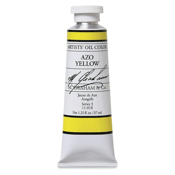 M. Graham Artists' Oil Color - Azo Yellow, 37 ml tube