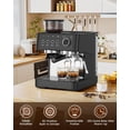 thumbnail image 3 of (Actualización 2026) Máquina de café espresso con molinillo eléctrico mate negro, 3 of 6