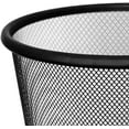 thumbnail image 3 of Garbage Net, Black Office Trash Can, Stainless Steel Trash Can, 3 of 5