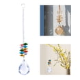 thumbnail image 3 of Cristal espumoso Adorno colgante Campanas Fabricante Reflector de lámpara solar Colgante Colgante Patio Boda Patio Ventana , mi 20x3cm BLESIY colgante colgante, 3 of 8