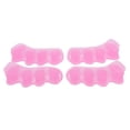thumbnail image 1 of 2 pares de separadores de gel para dedos valgos y enderezadores para dedos superpuestos y doloridos Rosado, 1 of 4