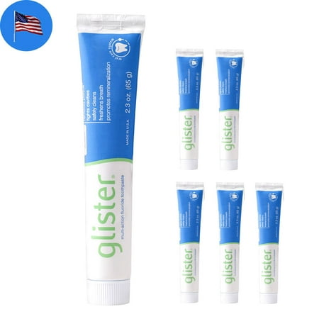 Amway Glister Multi-Action Flouride Toothpaste x 6 - Whitens Teeth, Fights Cavities, Freshens Breath - 6