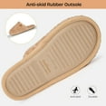 thumbnail image 5 of Women's Fuzzy Slip-on Slippers Warm Cozy Soft Lightweight Memory Foam Indoor House Shoes, 5 of 12