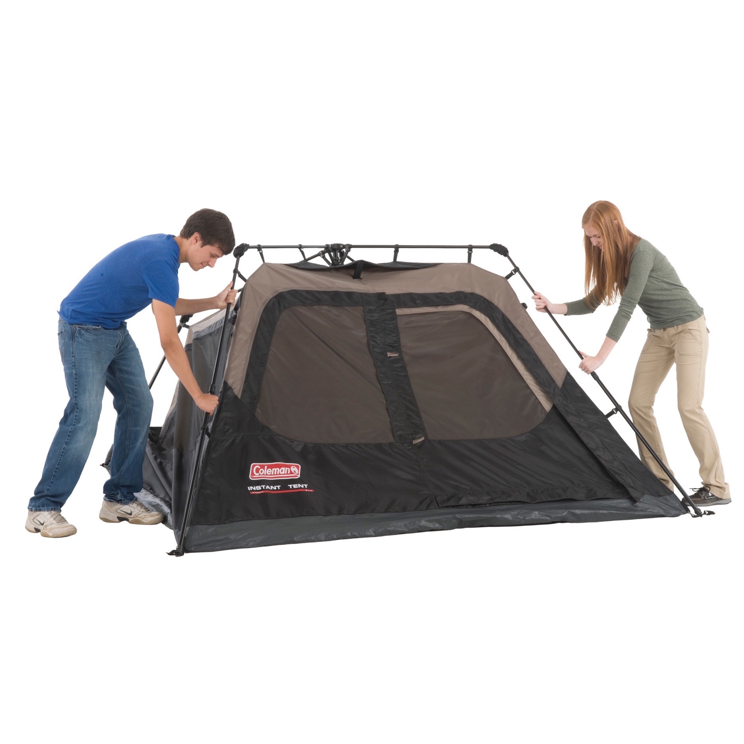 Coleman 4-Person Cabin Camping Tent with Instant Setup, 1 Room, Gray - image 5 of 7