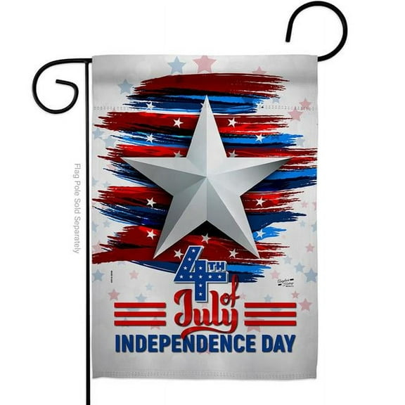 Angeleno Heritage G130374-BO 13 x 18.5 in. Independence Day Americana Fourth of July Double-Sided Vertical House Decoration Banner Garden Flag - Yard Gift